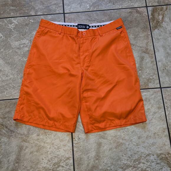 Tattoo Golf Size 36 Mens Shorts Orange OB Cool Stretch Athletic Performance - Picture 1 of 8